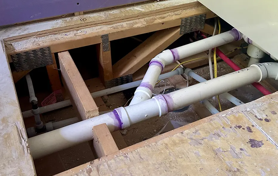 Replacing plumbing